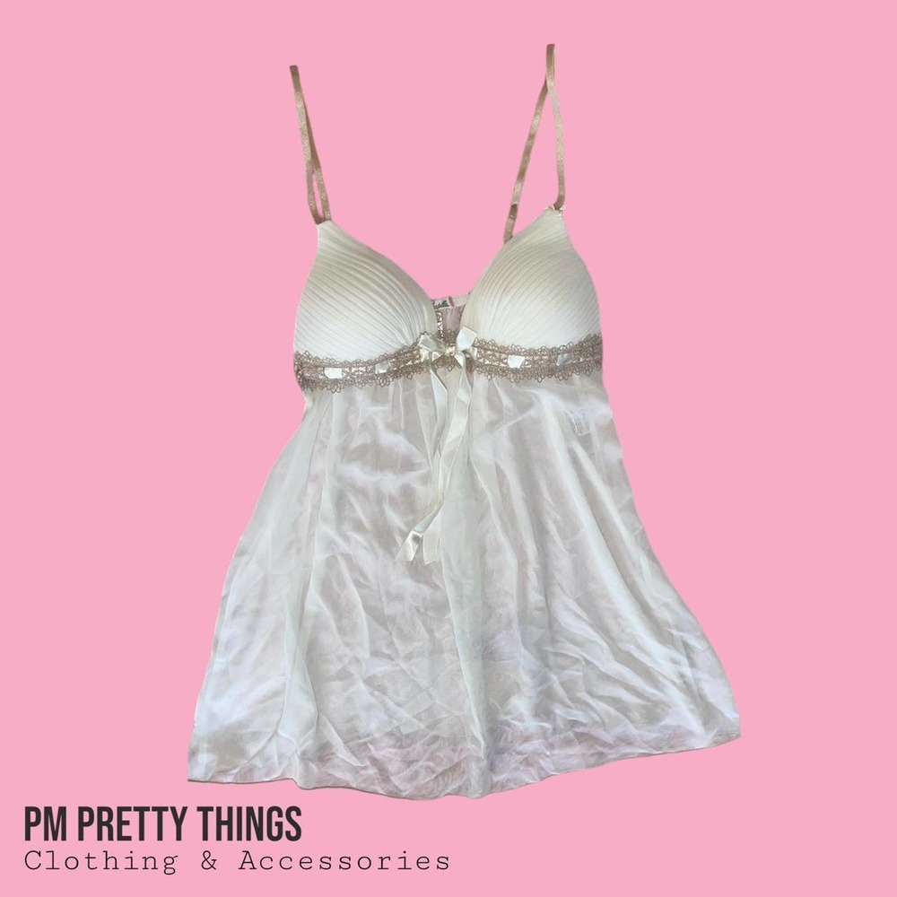 Linnea Donatella, white slip dress size medium